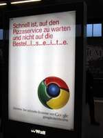 Advert for Google Chrome browser