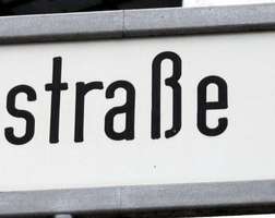 German word Straße, with beta shape