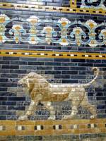Detail of Ishtar gate showing lion