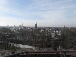 View of newer section of Spandau city from top of tower