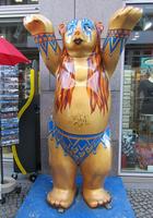 Bear painted as exotic female