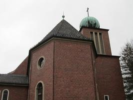 Brown brick church in Lichtenrade