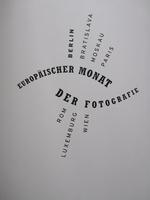Words translating to “European month of photography” in outline of an eye