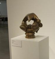 Bronze sculpture “Erotik”; shows two curved human forms in a circle