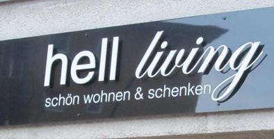 Sign reading “hell living”