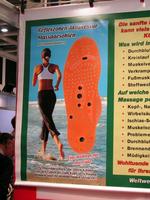 Advert for reflex zone acupressure massage insoles with magnetic dots