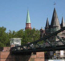 Two of Frankfurt's oldest churches