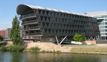 A fairly modern building