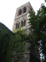 exterior view church tower