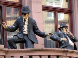 Statues of the Blues Brothers