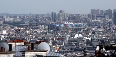 long view of Paris from Montmartre