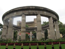 open circular arrangement of columns
