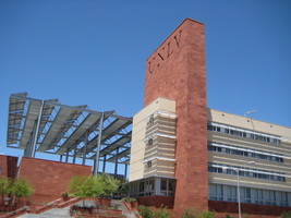 brown building at UNLV