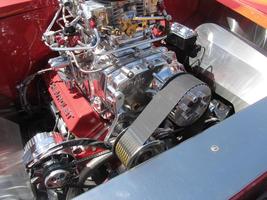 closeup of car engine