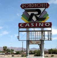 Roadhouse Casino sign, with parts missing