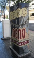 Electrical Box painted in a motif like the Reno sign