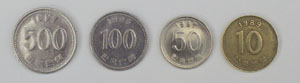 Coins (number side)