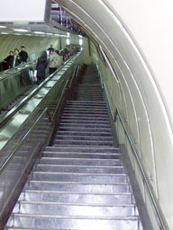 Stairway at I-dae subway station 