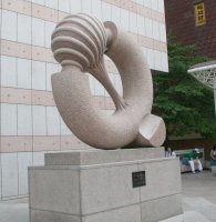 Sculpture in downtown Daegu