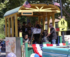 Float with jazz band
