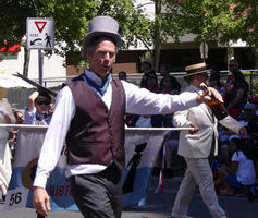 Man in vest and top hat