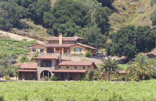 Winery building in spanish adobe style