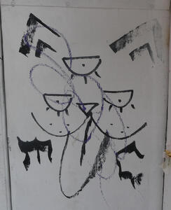 grafitti of cat