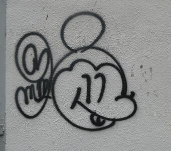 mickey mouse graffiti