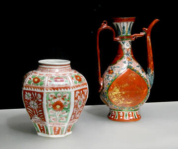 urn and pitcher