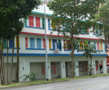 house with painted shutters