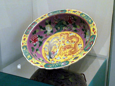 colorful ceramic bowl