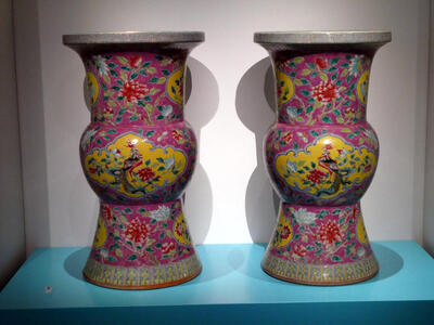 colorful urns
