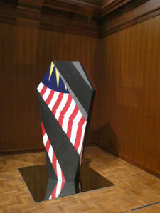 coffin with malaysia flag