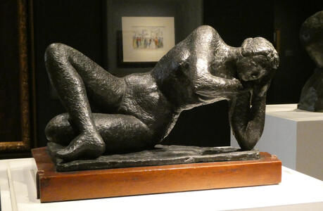 reclining female sculpture