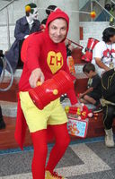 Cosplayer dressed as El Chapulín Colorado