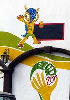 Wall painting dedicated to world cup