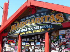 “The house of the margaritas: They make you see double and feel single”