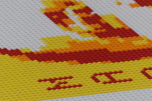 Closeup of Lego pieces