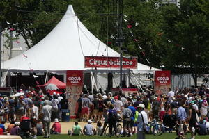Large tent for circus arts