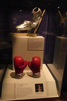 Apolo Ohno's skates; Muhammad Ali's boxing gloves