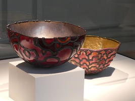 Two enameled bowls