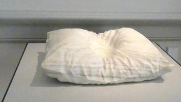 Pillow carved out of marble