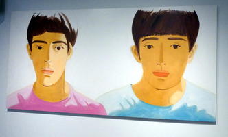 Painting of two teenage boys