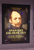 Poster for Spain’s Golden Age with painting by Velazquez as background