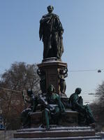 Monument with Maximilian standing