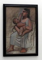 Seated woman with child