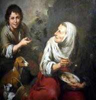 old woman and boy