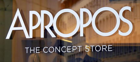 Sign: “Apropos The Concept Store”