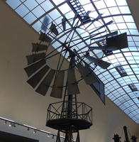 Full-sized windmill w. rectangular blades