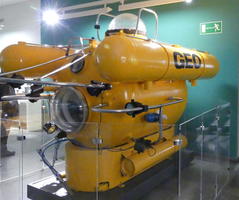 yellow underwater exploration device